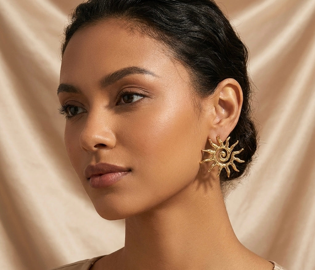 Aretes Sol Grandes