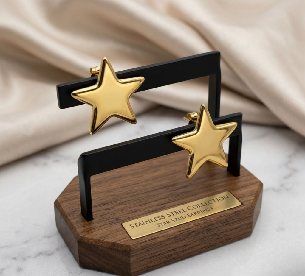Aretes Estrella Lisa