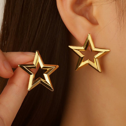 Aretes Estrella Hueca