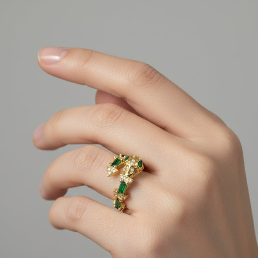 Anillo Serpiente Verde