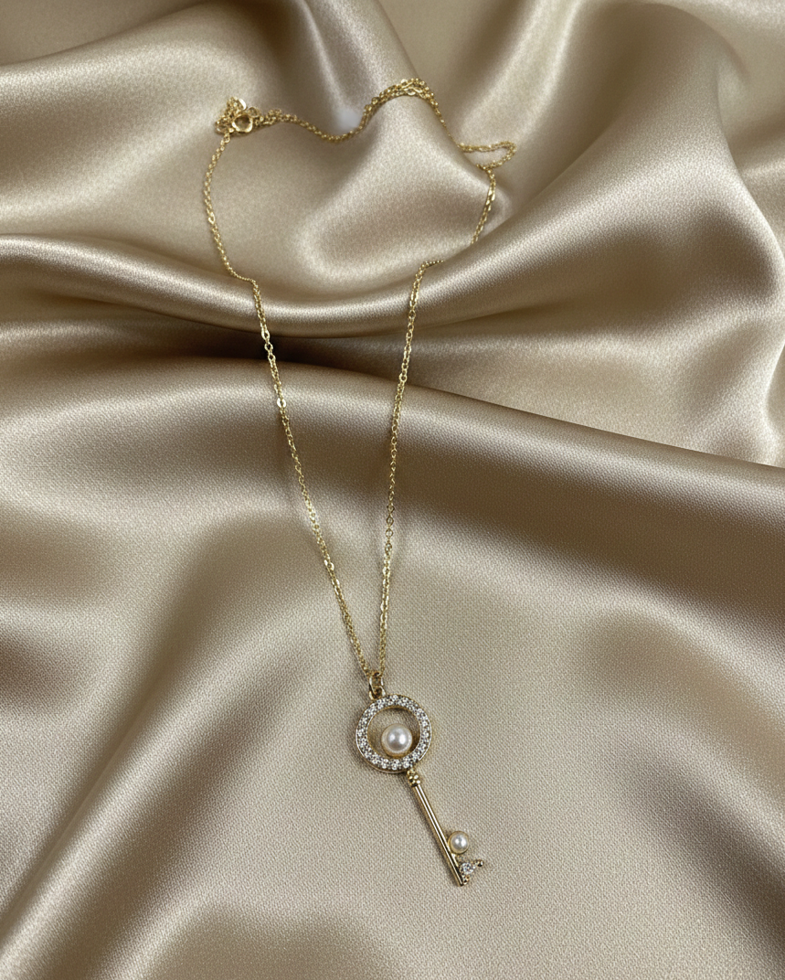 Collar Llave Zirconia
