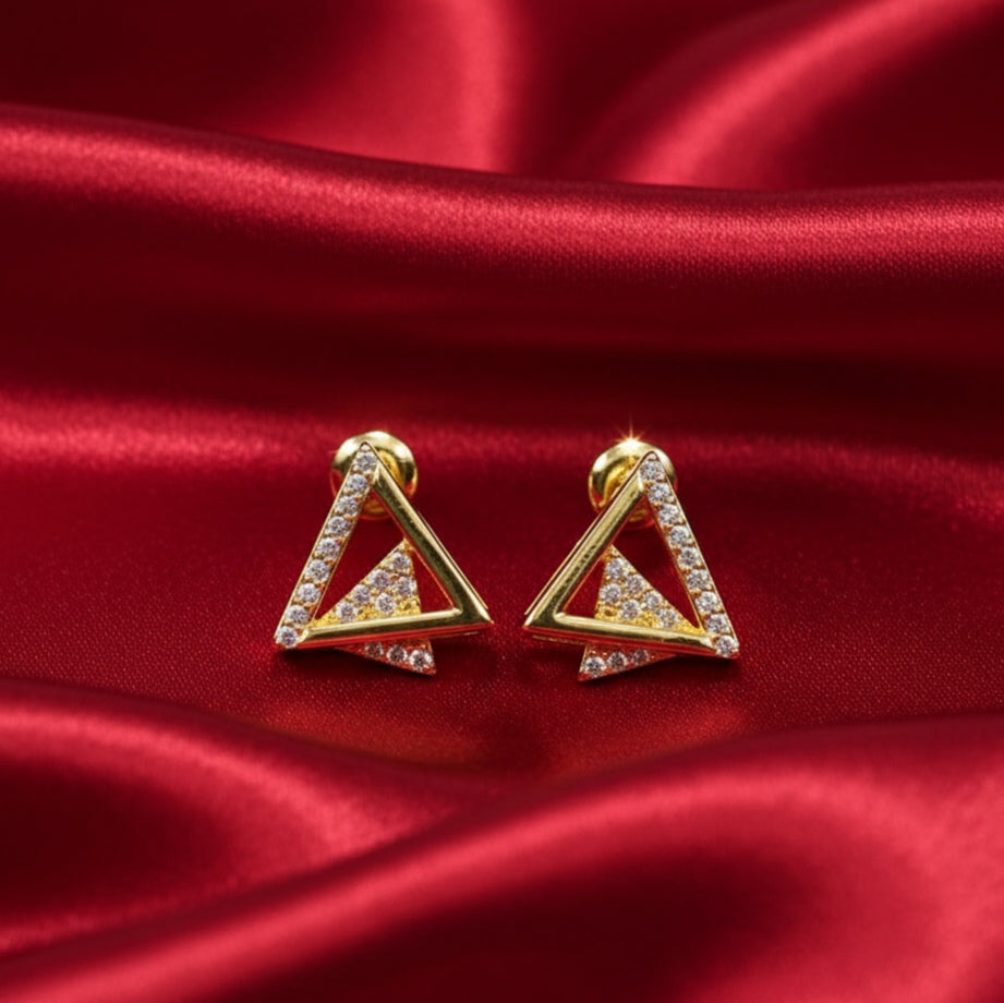 Aretes Triangulo Zirconia