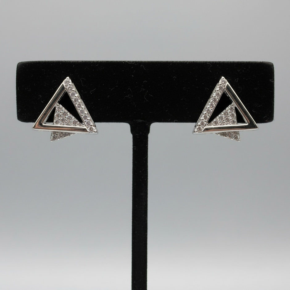 Aretes Triangulo Zirconia