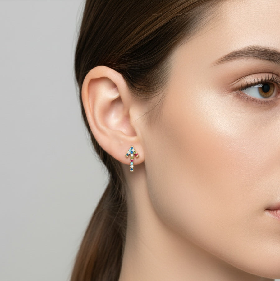Aretes Flecha Colores