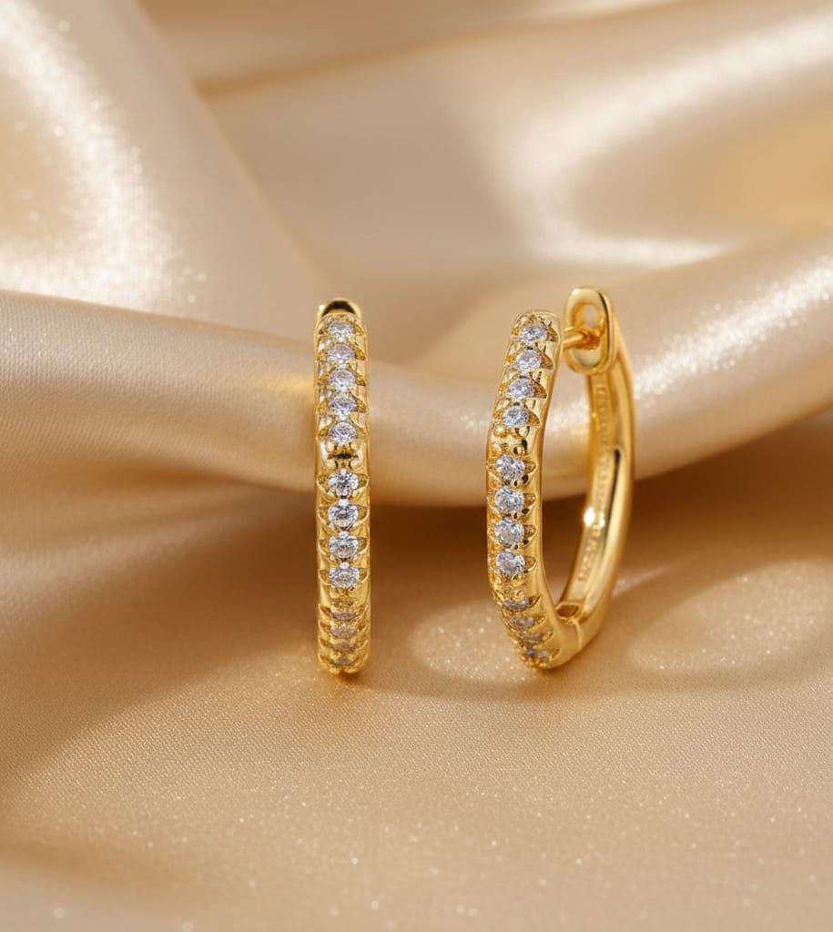Arracadas Hexagonal Zirconia