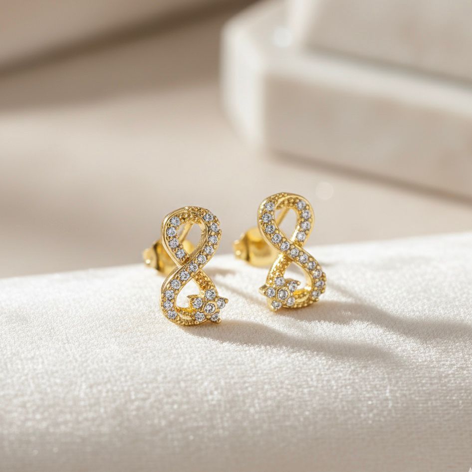 Aretes Infinito Zirconia
