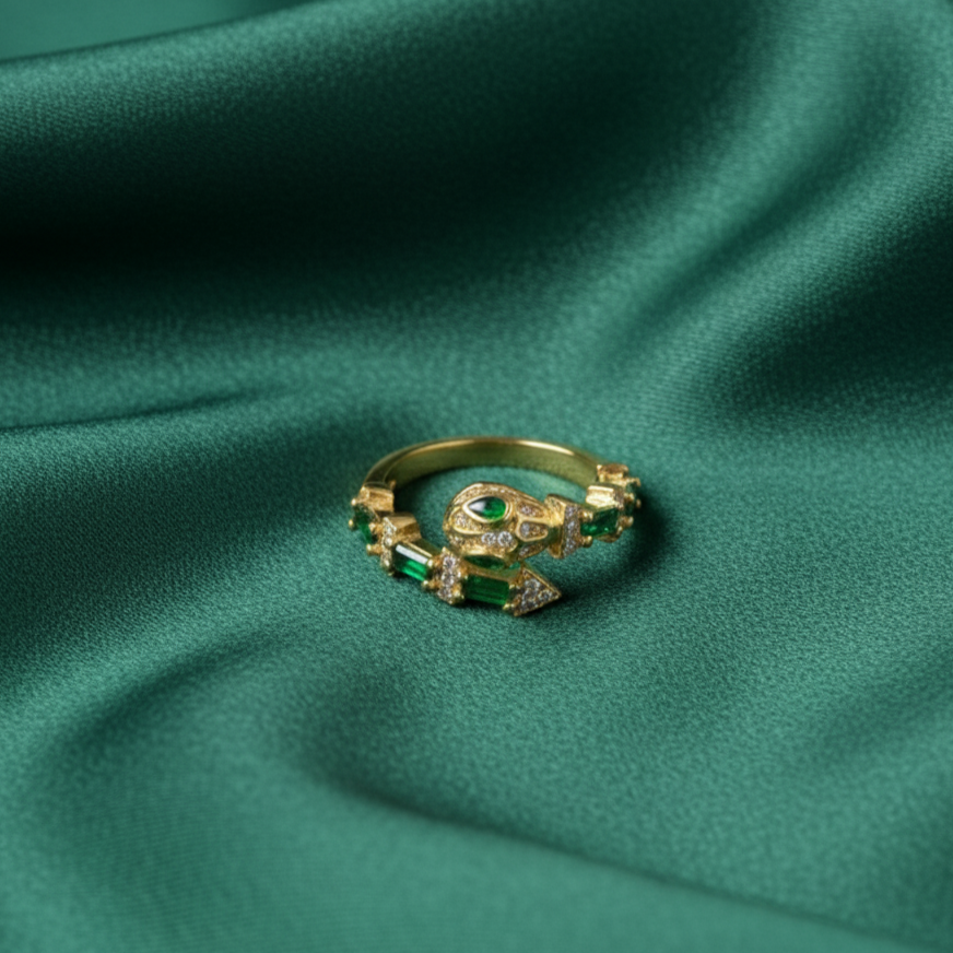 Anillo Serpiente Verde
