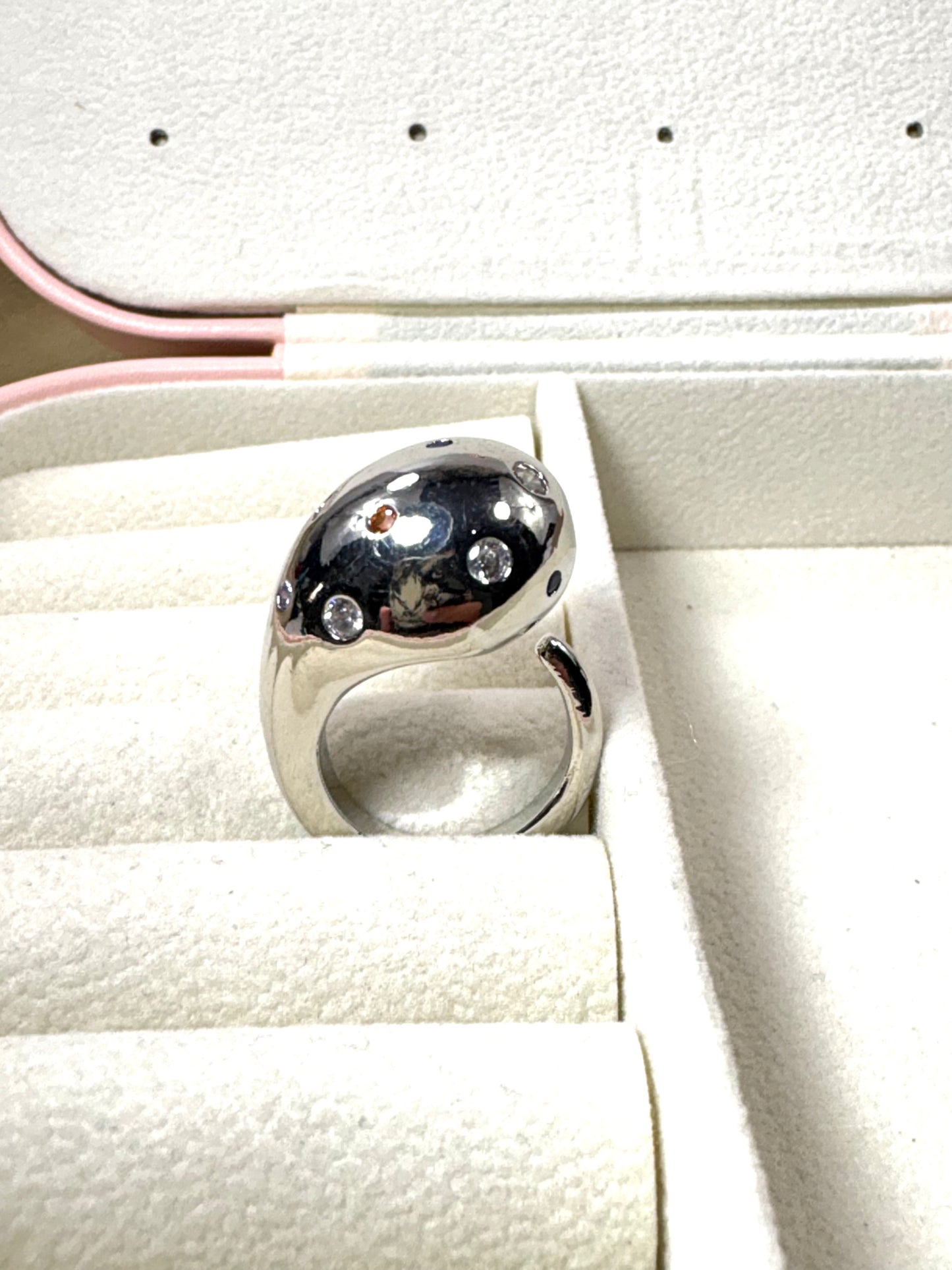 Anillo Gota con Zirconia