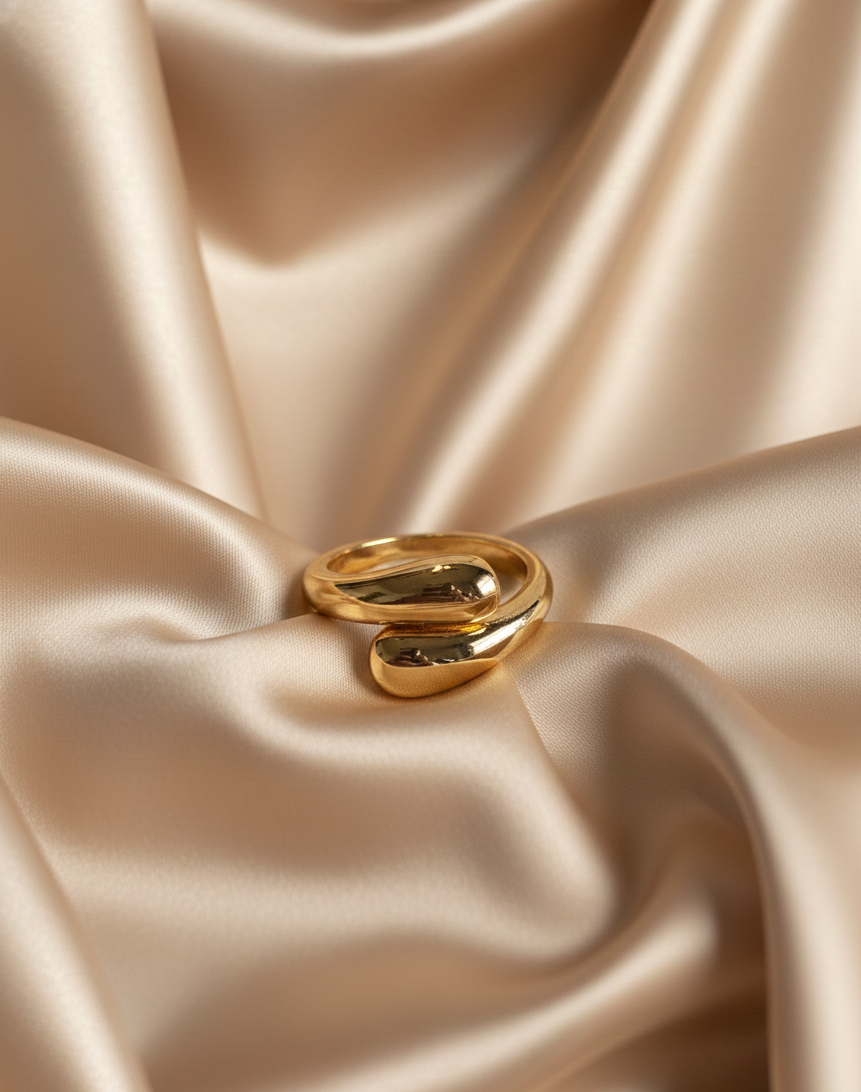 Anillo doble gota