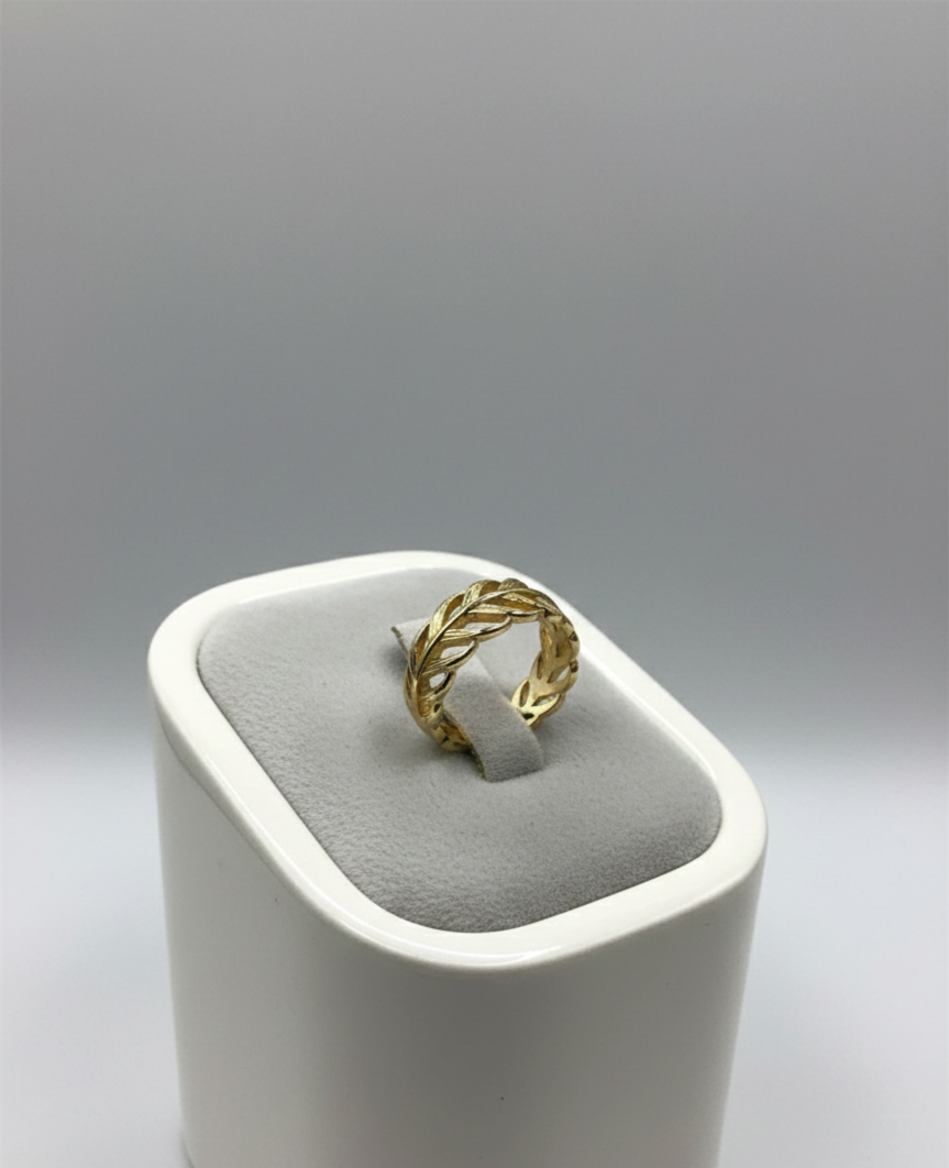 Anillo Hoja Liso