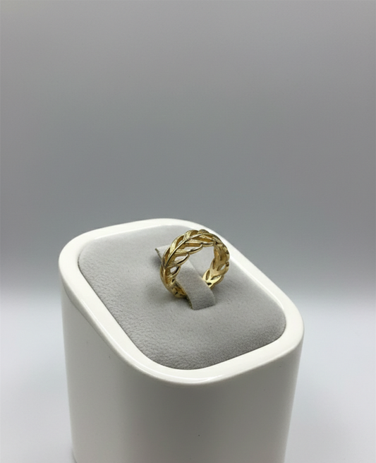Anillo Hoja Liso