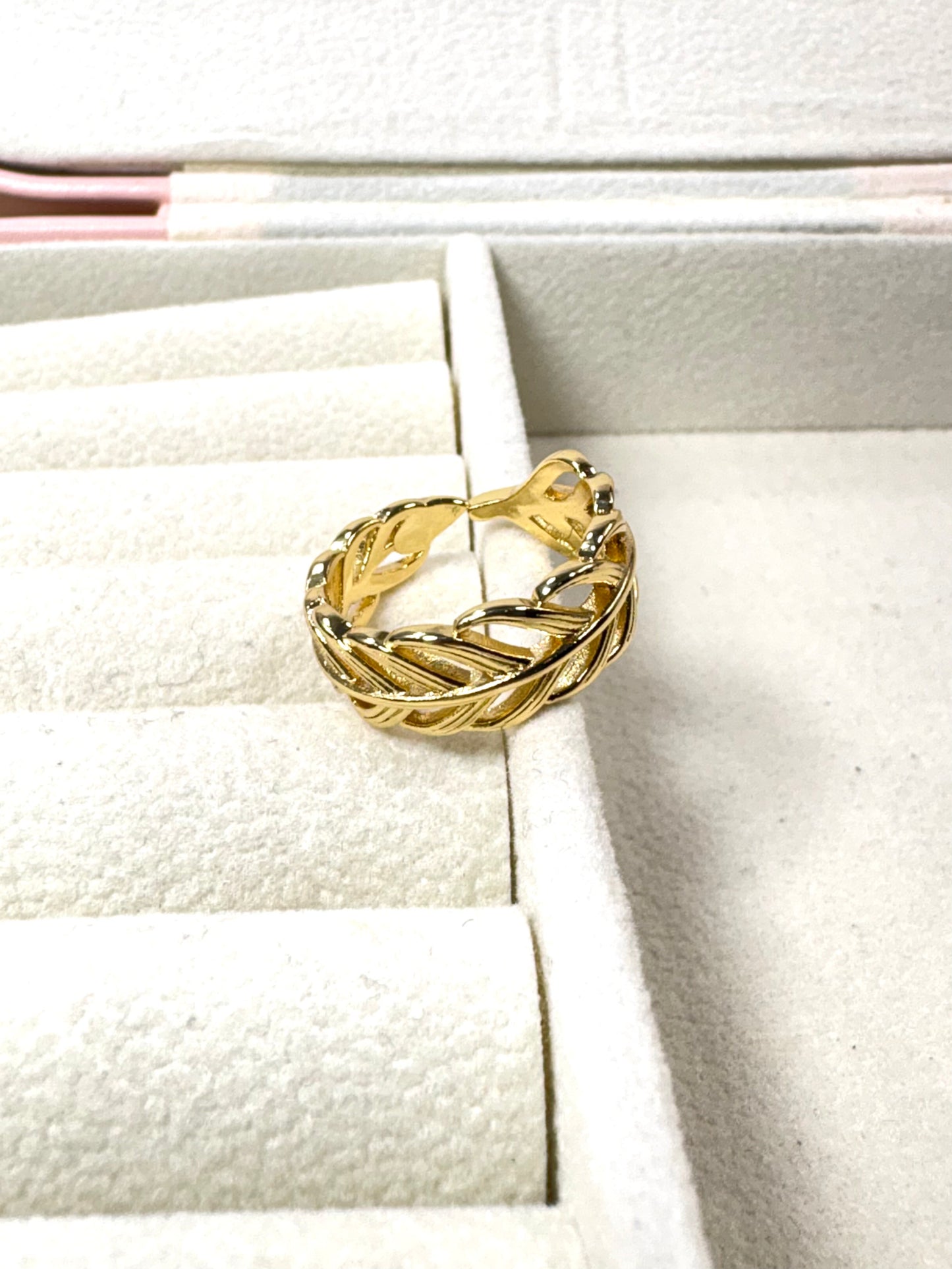 Anillo Hoja Liso