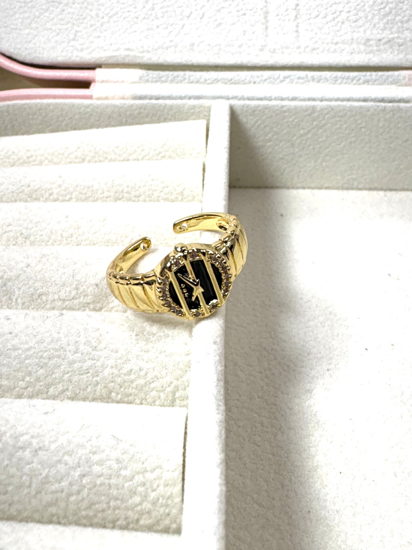 Anillo Reloj Negro