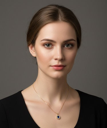Collar Circulo de Color Zirconia