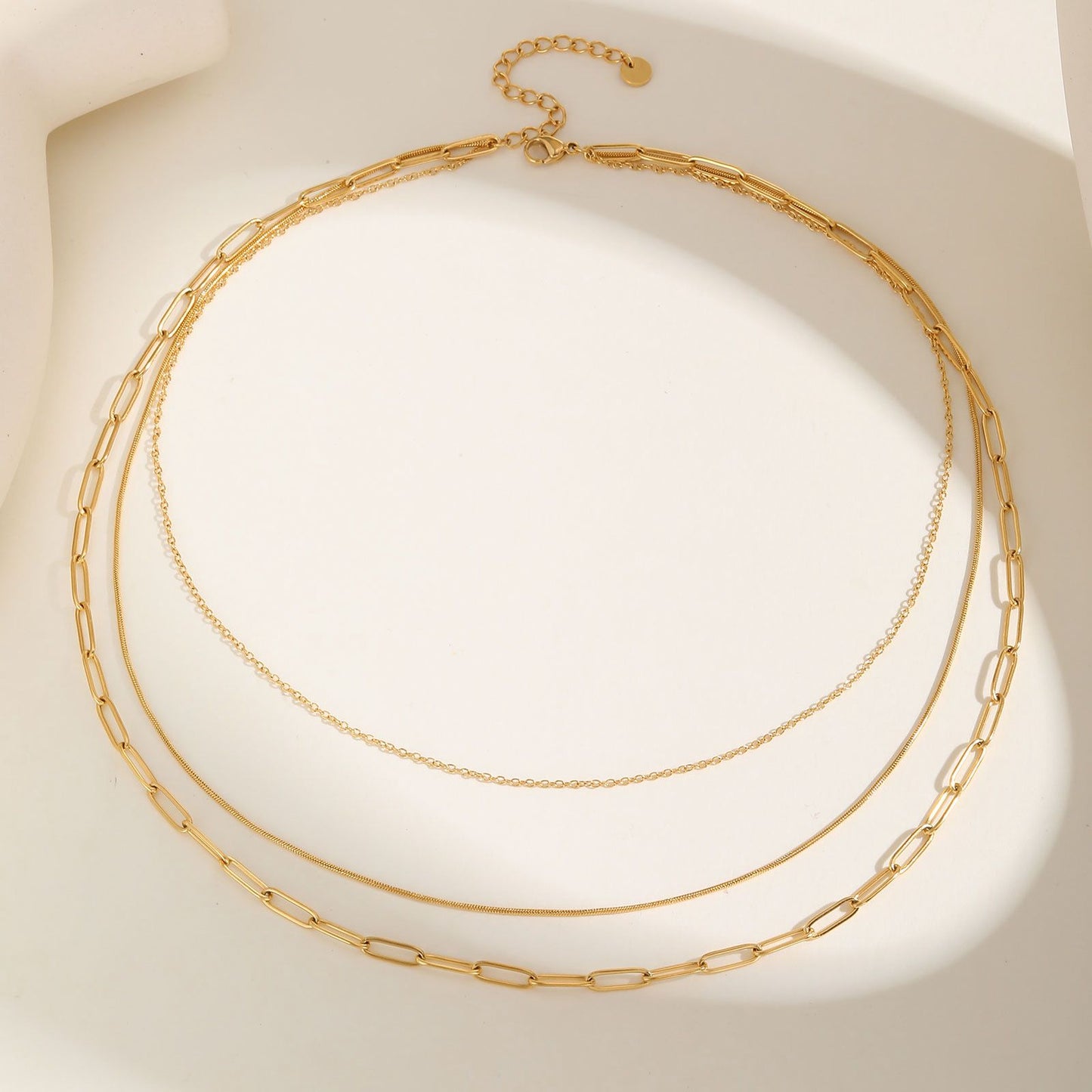 Collar Triple Dorado
