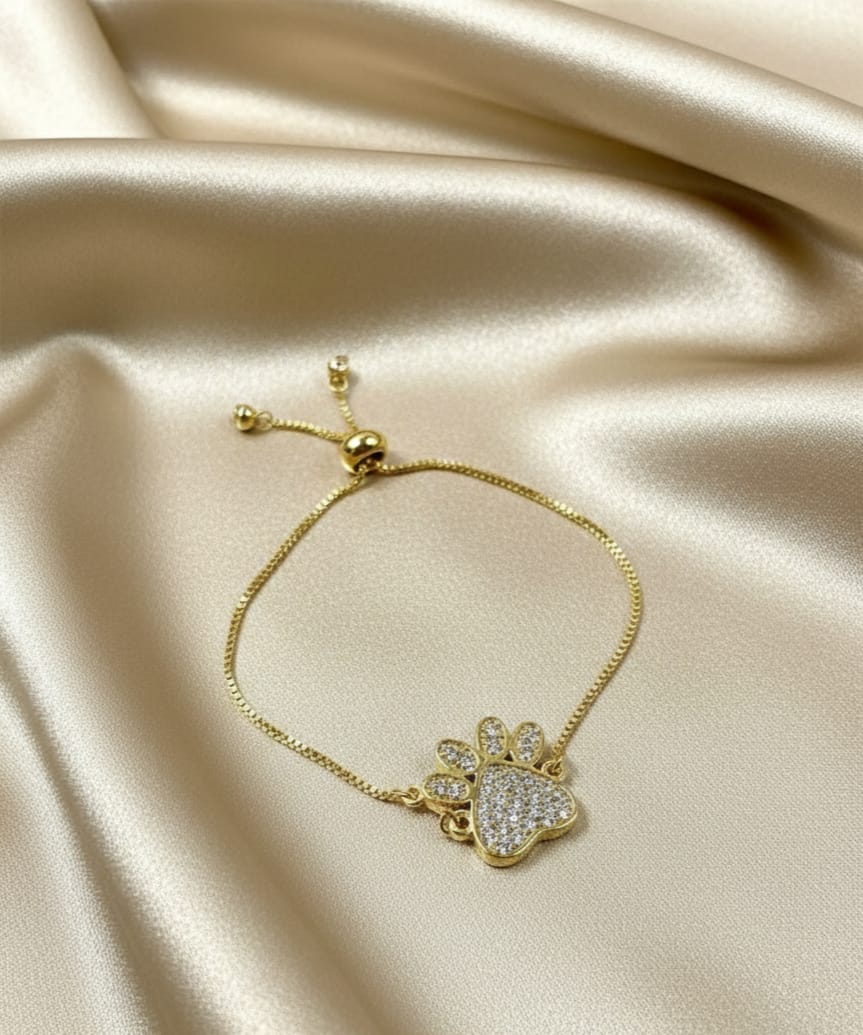 Pulsera Huella de Perro Zirconia
