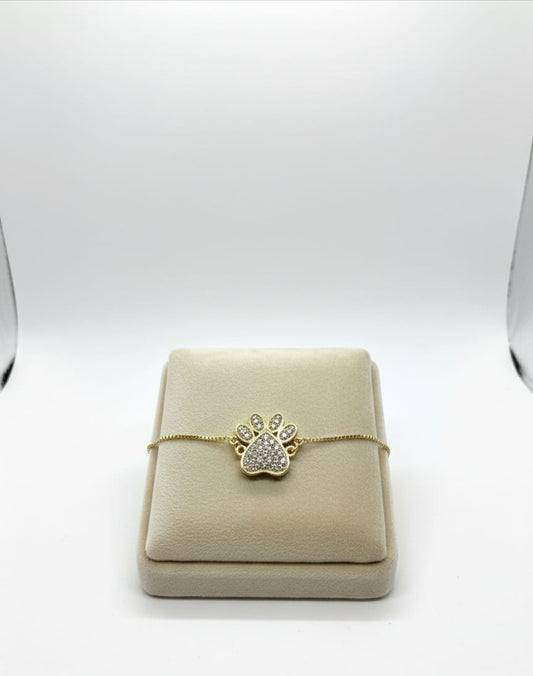 Pulsera Huella de Perro Zirconia