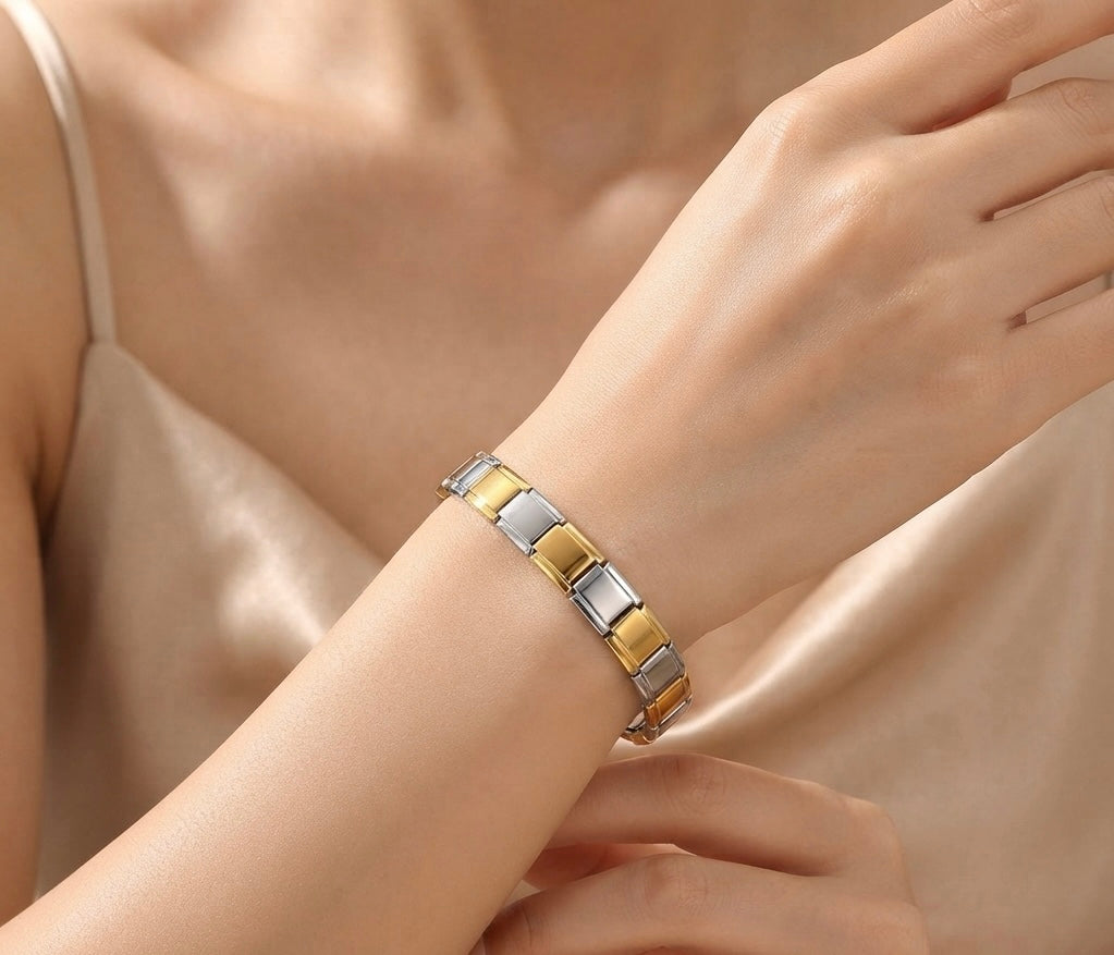 Pulsera Italiana Bicolor