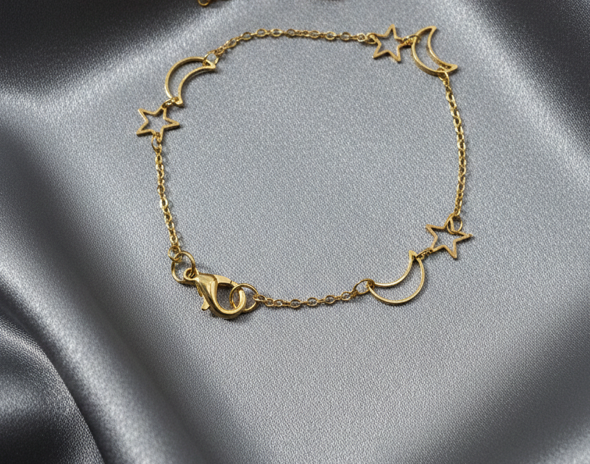 Pulsera Luna y Estrella