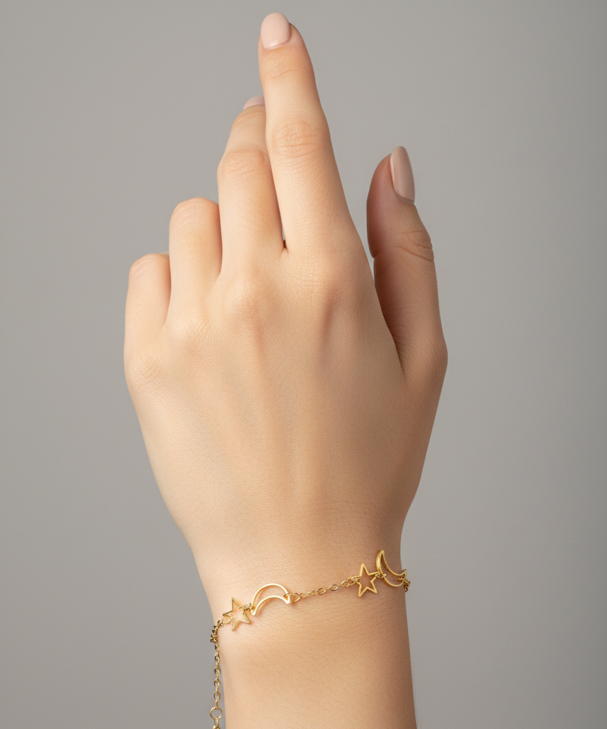 Pulsera Luna y Estrella